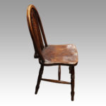 Set of 6 Edwardian wheelback kitchen chairs - Image 3