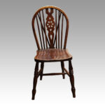 Set of 6 Edwardian wheelback kitchen chairs - Image 2