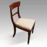 Set of 6 William IV bar back dining chairs - Image 2