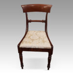 Set of 6 William IV bar back dining chairs - Image 3