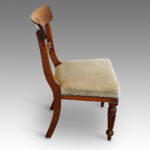 Set of 6 William IV mahogany dining chairs - Image 4