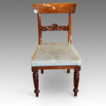 Set of 6 William IV mahogany dining chairs - Image 2