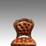 Set of 6 Victorian leather chairs - Image 5