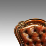 Set of 6 Victorian leather chairs - Image 2