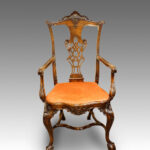 Set of 8 Antique dining chairs - Image 2