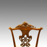 Set of 8 Antique dining chairs - Image 7