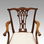Set of 8 Chippendale mahogany dining chairs - Image 11