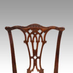 Set of 8 Chippendale mahogany dining chairs - Image 8
