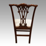 Set of 8 Chippendale mahogany dining chairs - Image 5