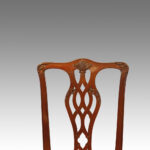 Set of 8 Edwardian Chippendale style chairs Now Sold - Image 4