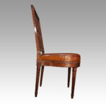 Set of 8 Edwardian mahogany dining chairs - Image 4