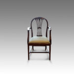 Set of 8 mahogany Wheatsheaf dining chairs - Image 2