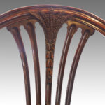 Set of 8 mahogany Wheatsheaf dining chairs - Image 5
