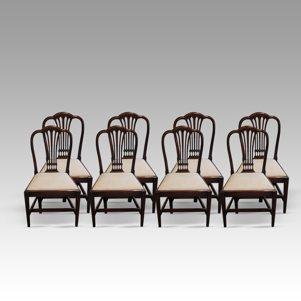 Set-of-8-Georgian-style-dining-chairs.jpg Set of 8 Georgian style dining chairs - Image 1
