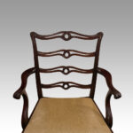Set of 8 Hepplewhite style ladderback chairs - Image 7