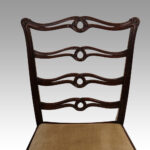 Set of 8 Hepplewhite style ladderback chairs - Image 8