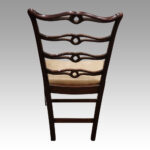 Set of 8 Hepplewhite style ladderback chairs - Image 5