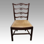 Set of 8 Hepplewhite style ladderback chairs - Image 3