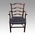 Set of 8 Edwardian ladderback dining chairs - Image 2