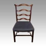 Set of 8 Edwardian ladderback dining chairs - Image 7