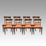 Set of 8 Regency mahogany dining chairs