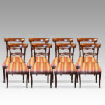 Set of 8 Regency rosewood dining chairs