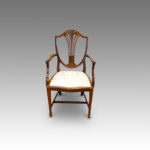 Set of 8 Shield back mahogany dining chairs - Image 2