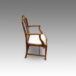 Set of 8 Shield back mahogany dining chairs - Image 3