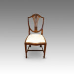 Set of 8 Shield back mahogany dining chairs - Image 4