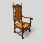 Set of 8 Victorian walnut Crown top chairs - Image 2