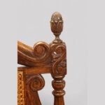 Set of 8 Victorian walnut Crown top chairs - Image 5