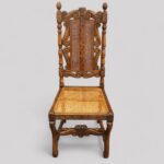 Set of 8 Victorian walnut Crown top chairs - Image 3