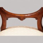 Set of 8 Victorian balloon back dining chairs - Image 6