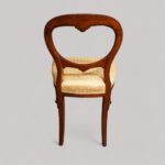 Set of 8 Victorian balloon back dining chairs - Image 3