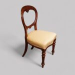 Set of 8 Victorian balloon back dining chairs - Image 2