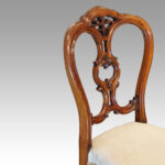 Set of 8 Victorian walnut dining chairs - Image 7