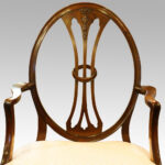 Set of 8 Adam style mahogany dining chairs - Image 9