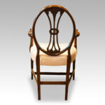 Set of 8 Adam style mahogany dining chairs - Image 8