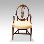 Set of 8 Adam style mahogany dining chairs - Image 6