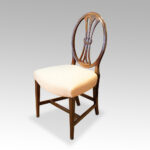 Set of 8 Adam style mahogany dining chairs - Image 3