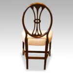 Set of 8 Adam style mahogany dining chairs - Image 4