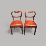Set of 8 mahogany George IV dining chairs - Image 6