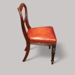 Set of 8 mahogany George IV dining chairs - Image 8