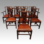 Set of 8 mahogany Georgian style chairs