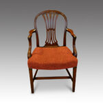 Set of 8 Edwardian mahogany Hepplewhite dining chairs - Image 3