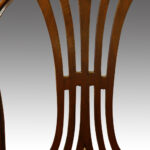 Set of 8 Edwardian mahogany Hepplewhite dining chairs - Image 9