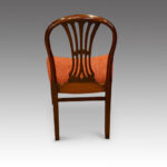 Set of 8 Edwardian mahogany Hepplewhite dining chairs - Image 8