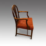 Set of 8 Edwardian mahogany Hepplewhite dining chairs - Image 4
