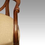 Set of 8 shield back dining chairs - Image 6