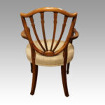 Set of 8 shield back dining chairs - Image 5